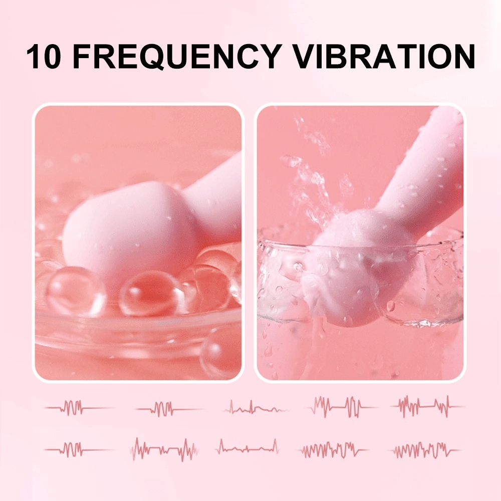 Mini Magic Medical Silicone  10 Modes Wand Vibrators Clitoris G-Spot Stimulator