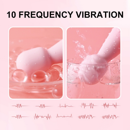 Mini Magic Medical Silicone  10 Modes Wand Vibrators Clitoris G-Spot Stimulator