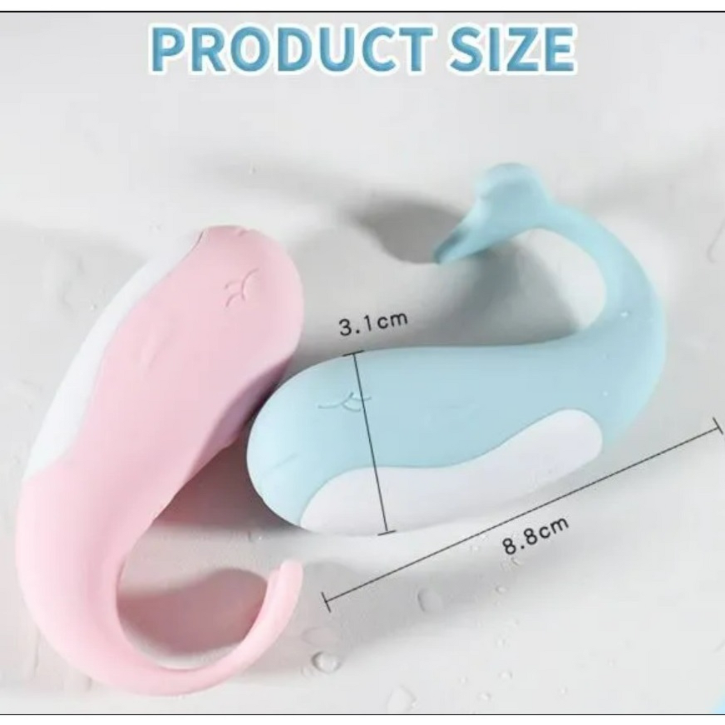 Wireless Bluetooth Control Cute Whale Vibrator - Waterproof, Strong Vibrations, App Controlled